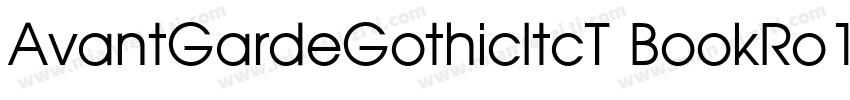 AvantGardeGothicItcT BookRo1字体转换